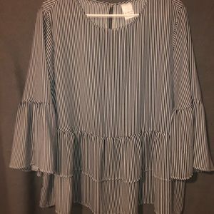Black & White Blouse